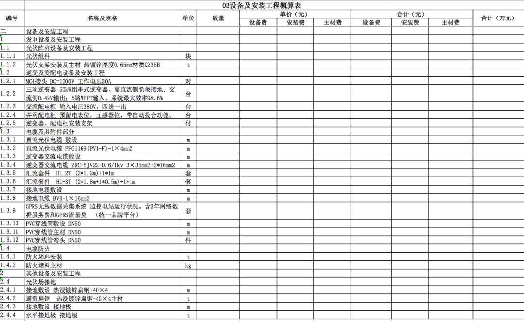 凯发k8国际娱乐官网入口光伏电站项目成本构成详解！(附实例、概算造价)